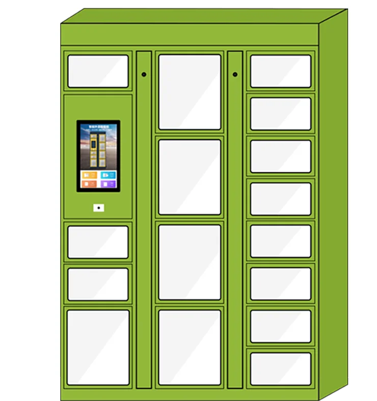 Best Seller  Double-sided Opening Intelligent Food Locker 24-hours Self Service Picking up Food Deliver for Restaurants