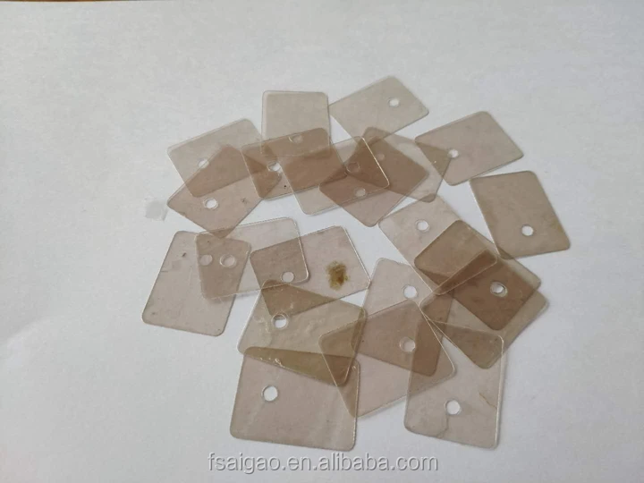 Transparent insulating mica sheet high temperature insulating gasket