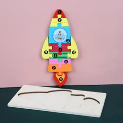 Wholesale Manufacturers Fun Children Toddler Baby Logical Thinking Toy Mini Jigsaw Puzzle 3D Wooden Puzzle & Games