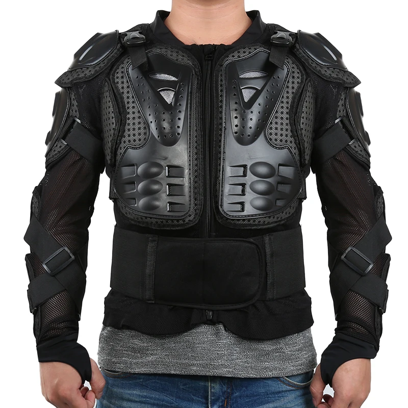Motocross Racing Armor Black Motorcycle Riding Body Protection Jacket Black