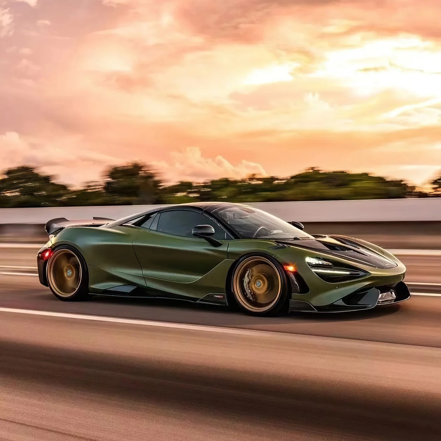 XINLAI 1-Piece Bronze Finished Custom Forged Racing Car Wheels Car Alloy Monoblock Wheel Rim for McLaren Porsche - Image 4