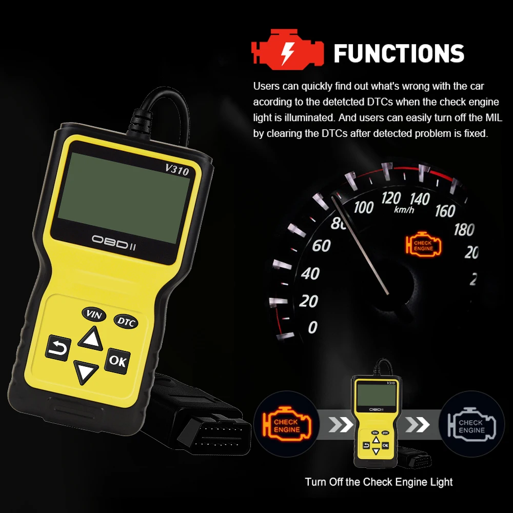  Scanner de diagnostic automatique OBD2 V310, prend en