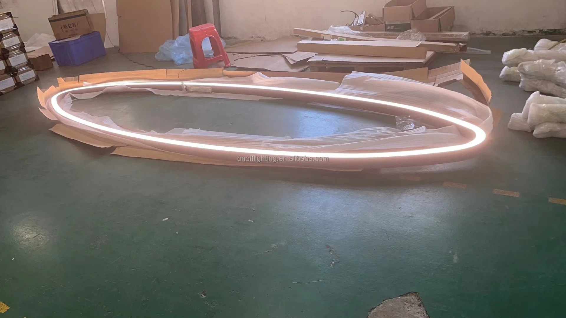 Customized LED Profile Pendant Light Curved S Shape Linear Hanging ...