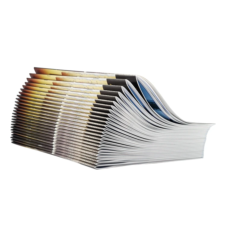 High Quality Custom Saddle Stitching Binding Staple Offset Printing Service A4 Size Education Brochures Magazines Made Paper