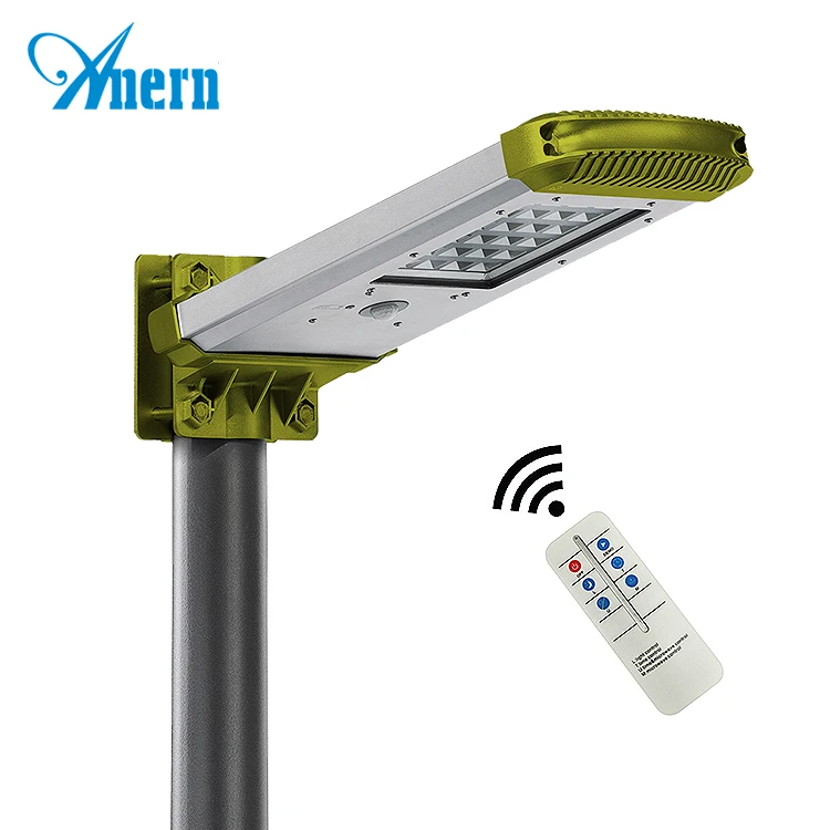 Anern all in one with pole solar street light integrated solar led street light