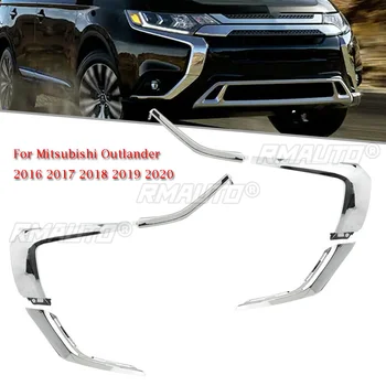 For 2016-2020 Mitsubishi Outlander Sport RVR ASX Chrome Front Bumper Moulding Strip Trim Lower Middle Upper LH RH Fog Light