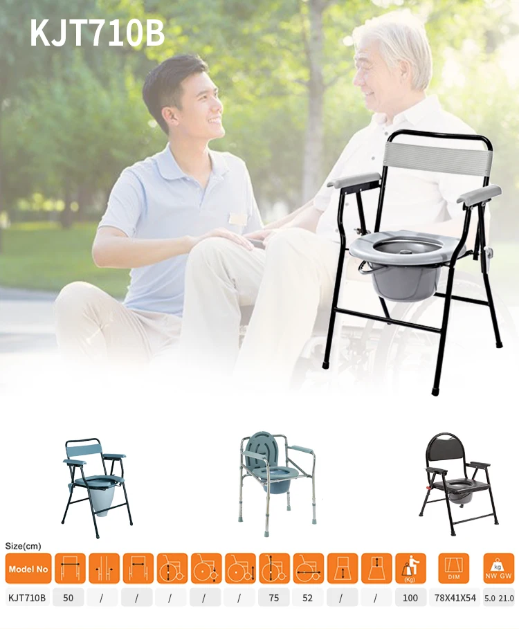 Cheap Elderly Silla Con Inodoro Portatil Disabled Bath Toilet Commode