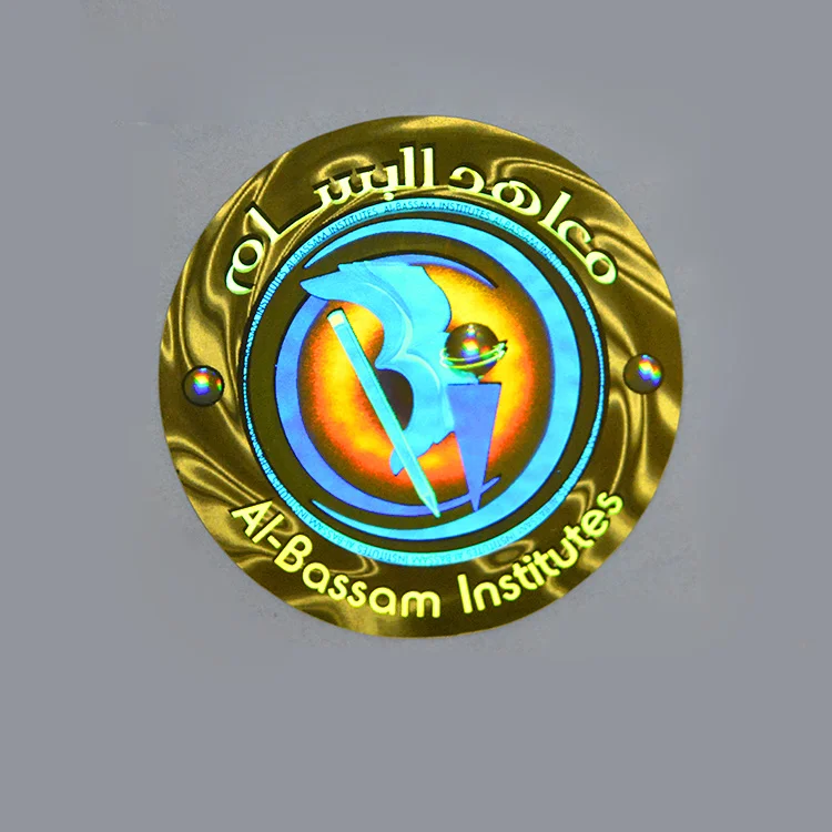 Customer Printing Holographic Sticker Circle Safety Seal 3D Hologram Sticker Custom for Security Label