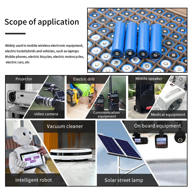 21700 Rechargeable Lithium Battery Lithium Rechargeable Battery 3.7 V For Multiple Applications