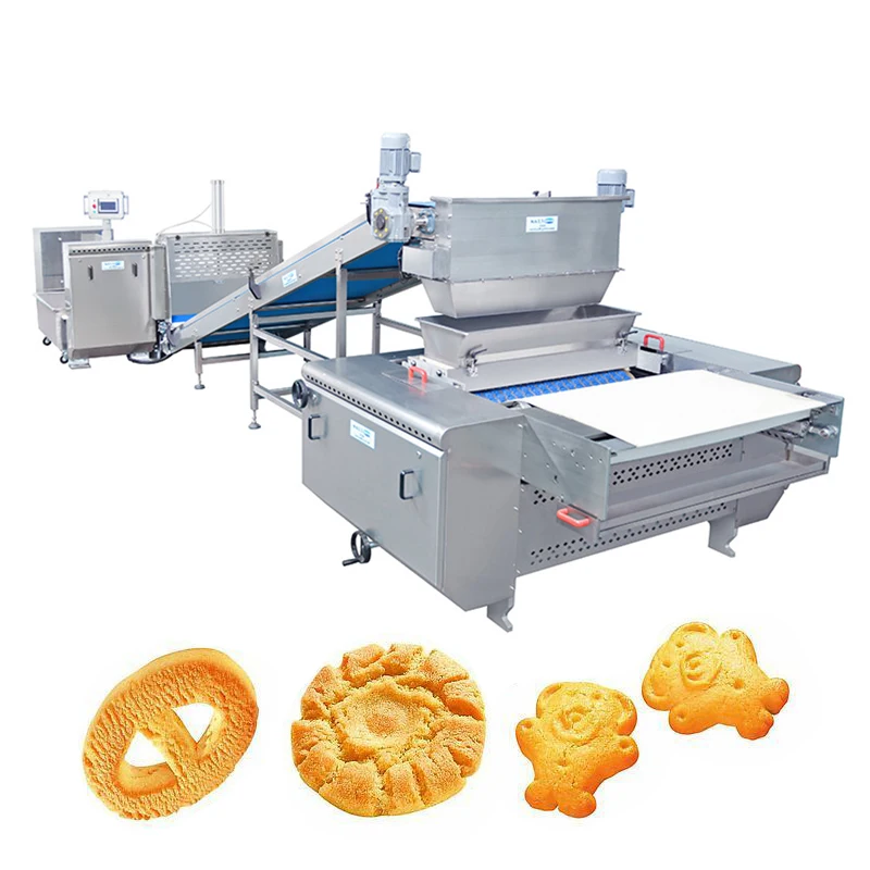 Factory Direct Sale Small Automatic Biscuit Making Production Line Cookie Biscuit Wire Cutter for Food Processing Machinery