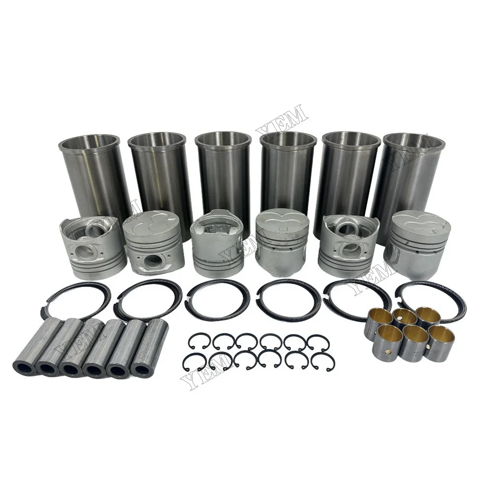 Cylinder Liner Kit Compatible for Nissan SD33 Engine Parts Best Quality 6