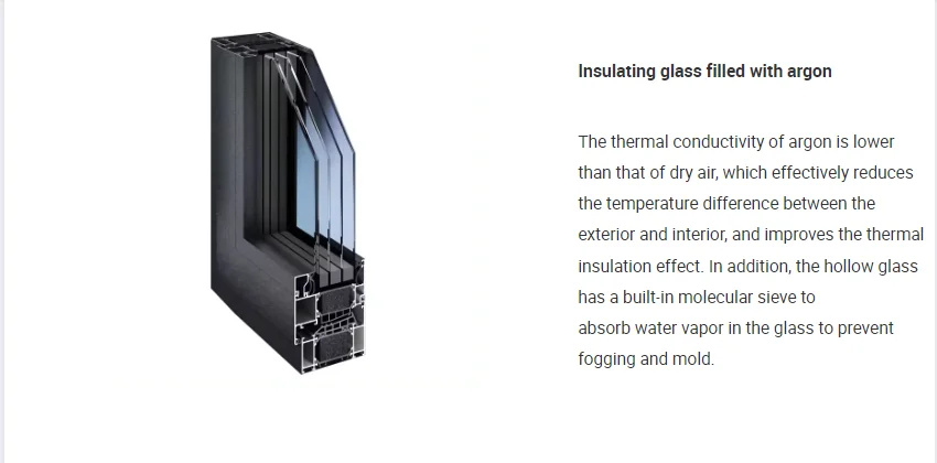 Minglei European Standard Best Triple Pane Windows Triple Glazed Aluminium Windows factory