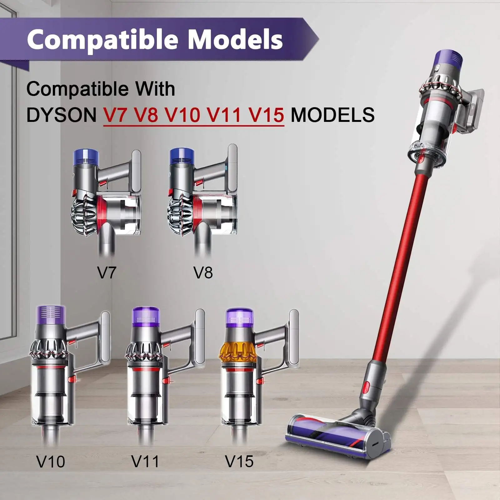 Dysons Cleaner Motorhead V7 V8 V10 V11 V15 Vacuums Animal Absolute Models Cleaner Head Dysons Replacement Part Electric Head