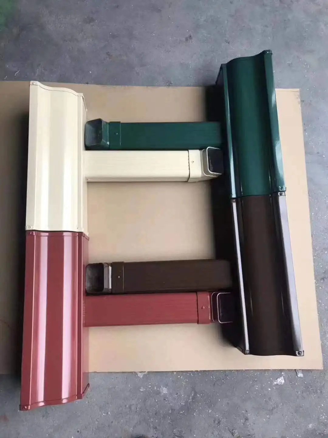 Building Material Export Low Price Half Round Water Aluminum Rectangular Gutter Rain Chain Gutter