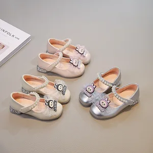 2026 Spring Autumn Girls' Small Mary Jane Flats Slip-On Cartoon Princess Style Soft-Soled Casual Shoes New Style