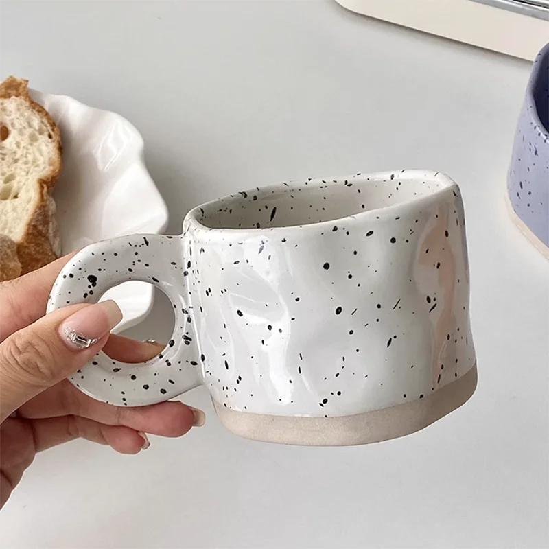 Factory Wholesale Coffee Mug Stoneware Coffee Mugs 10 oz Ceramic Handmade Coffee Cups with Handle for Latte details