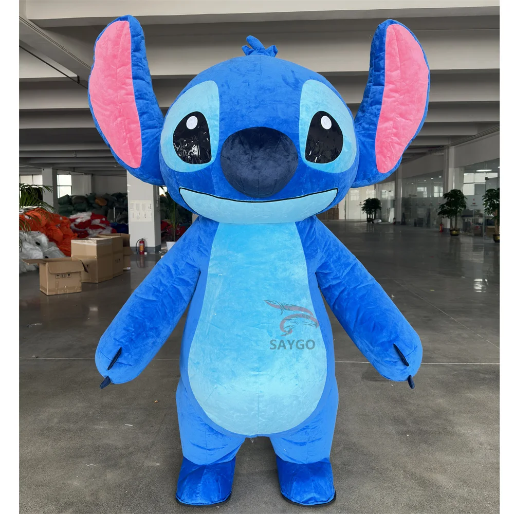 Hot Sale Snorlax Pink Round Kirby Lovely Monster Inflatable Mascot Costume Inflatable Cartoon Walking Costume for Cosplay