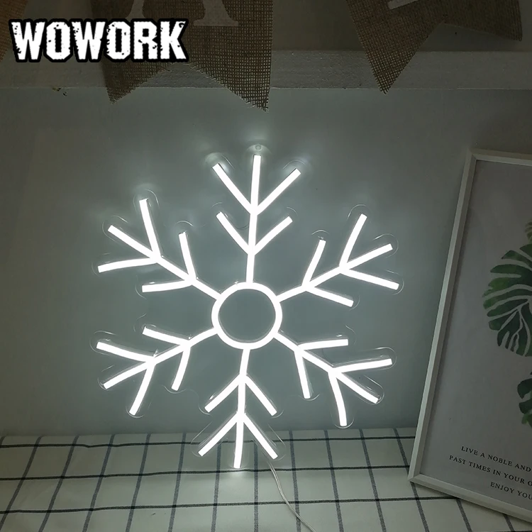 2023 WOWORK factory pattern 5v usb small wall hanging neon lights manufacturer led neon flex sign for home decoration