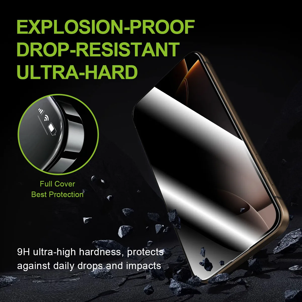 Automatic Alignment DustProof Anti Static Privacy Tempered Glass Screen Protector for Iphone 15 16 17 Pro Max for samsung S25 FE