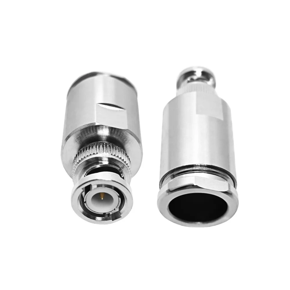 Factory Supply Coaxial Cable LMR600 with BNC Male Clamp Straight  Rf Connector