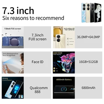 P50 Pro 5G Android 10.0 Smartphone 16G+1TB Mobilephone 7.3 inch P50 Pro  Mobile Phones| Alibaba.com