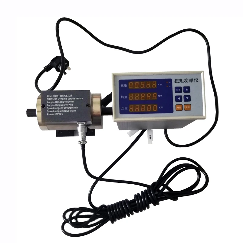 Digital Dynamic Rotate Speed Torque Transducer Continuous Rotation Electric Torque Sensor 0~500KN.m Range High Precision High