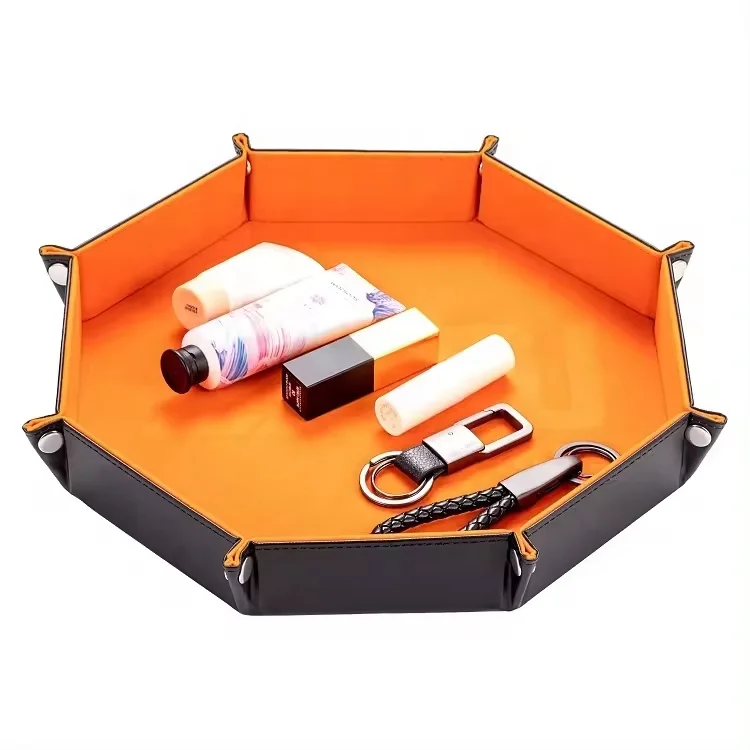 Bandeja De Dados Plegable SIQUK – Set De 6 Colores En Cuero PU Y Terciopelo Para D&D Y RPG