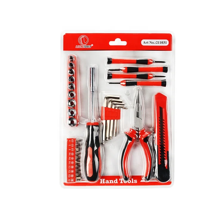 Best Selling Products In Hardware Store 31pcs Kit Hand Tools Set With  Screwdriver Bits Socket Hex Key Wrench Blister Packaging - Buy Blister  Packaging 