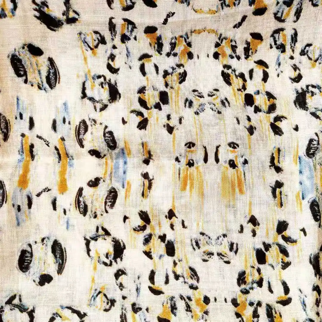 
 Индивидуальный чистый Льняной материал 21 льняная ткань с принтом  