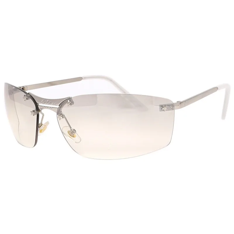 Hot Sale Rimless Frameless Oversized Metal Star Sunglasses  display picture 2