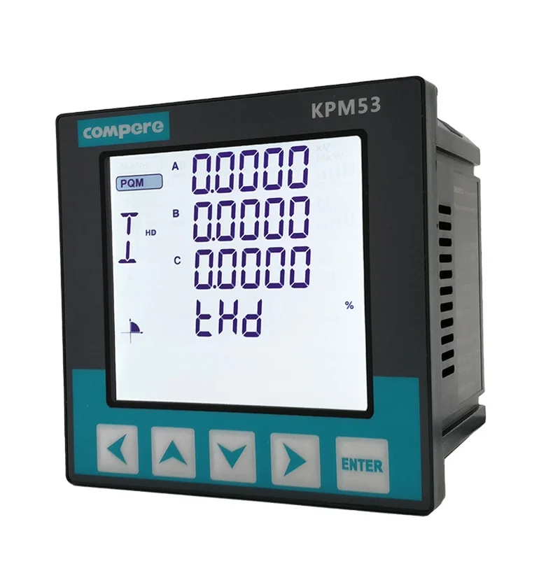 3 Phase RS485 Programmable Power Quality Analyzer Digital Monitoring Electric Energy Power Meter