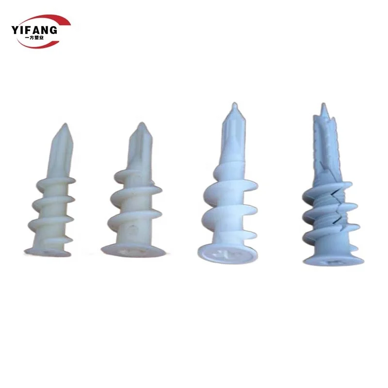 Self-drilling dry wall anchor drywall plastic anchors with screws