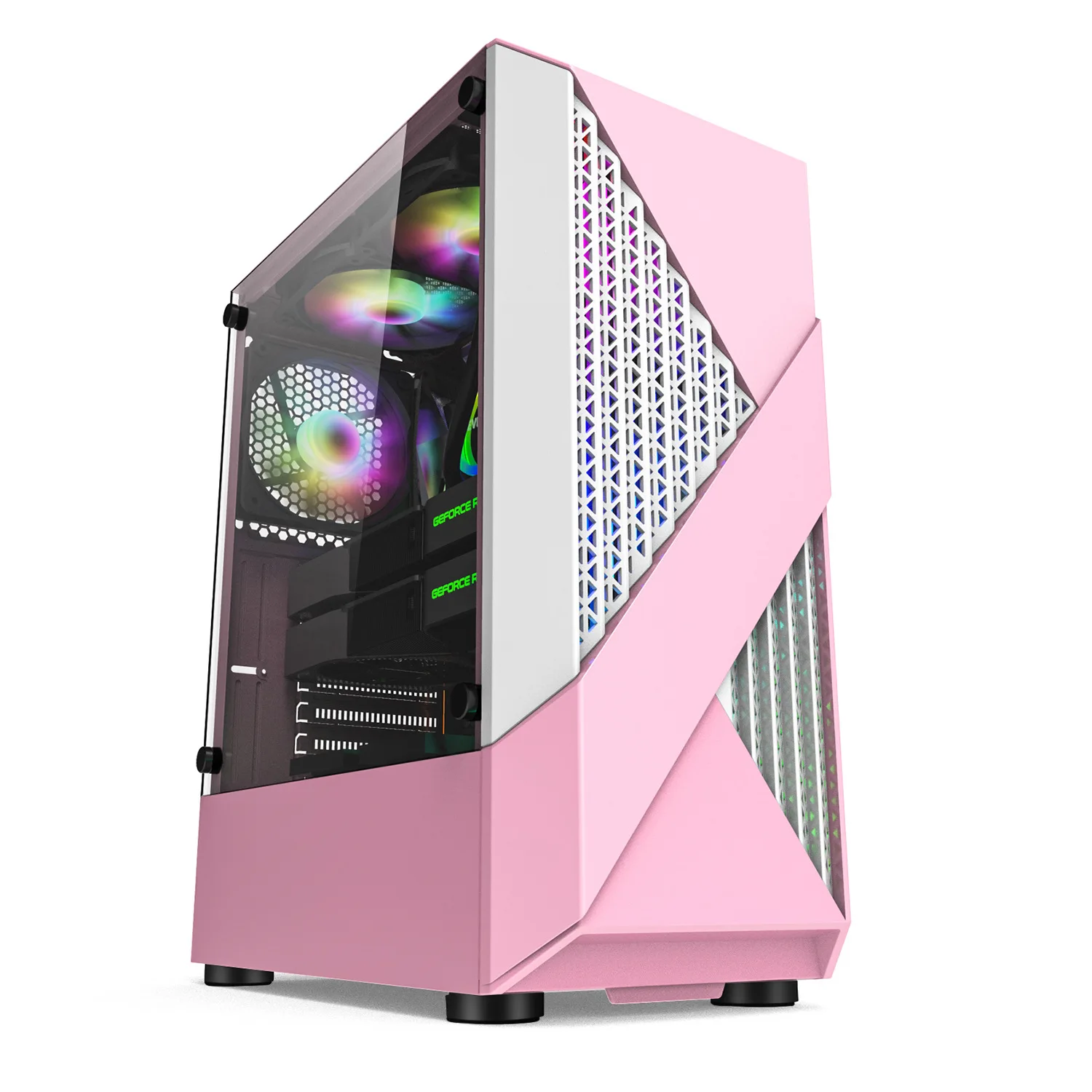 Hot Selling Computer Casing Pc Tempered Glass Custom Rgb Atx Bulk