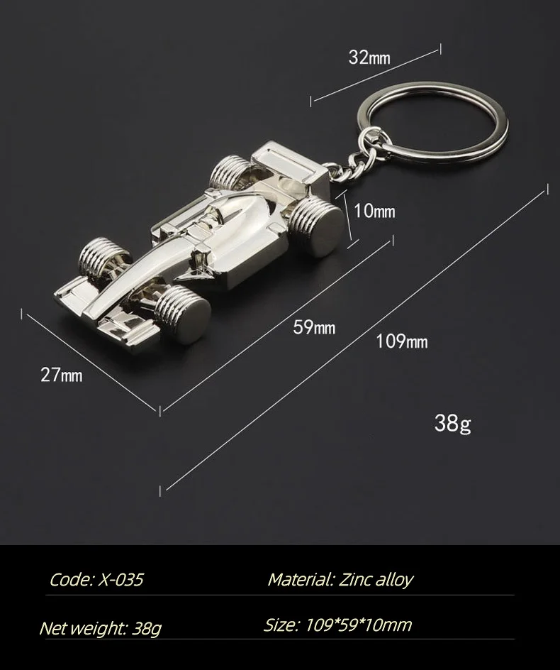 Portachiavi formula 1 satinato in metallo satinato | VarottoStore
