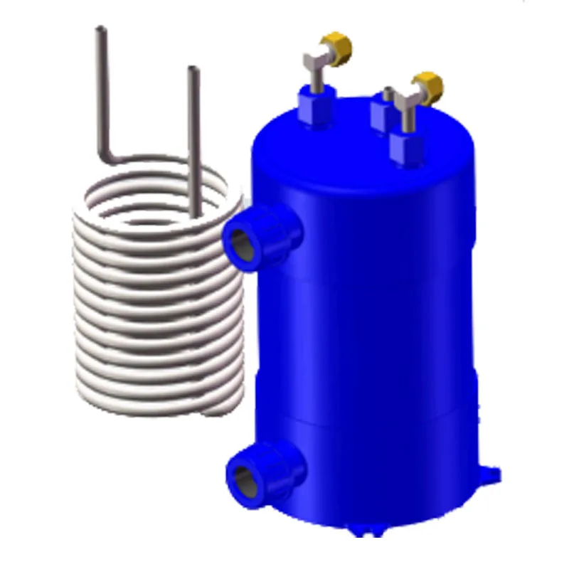 Titanium Water Coil Screwed Twisted Pipe Tube Titanium Coil for Seawater Heat Transfer Exchange