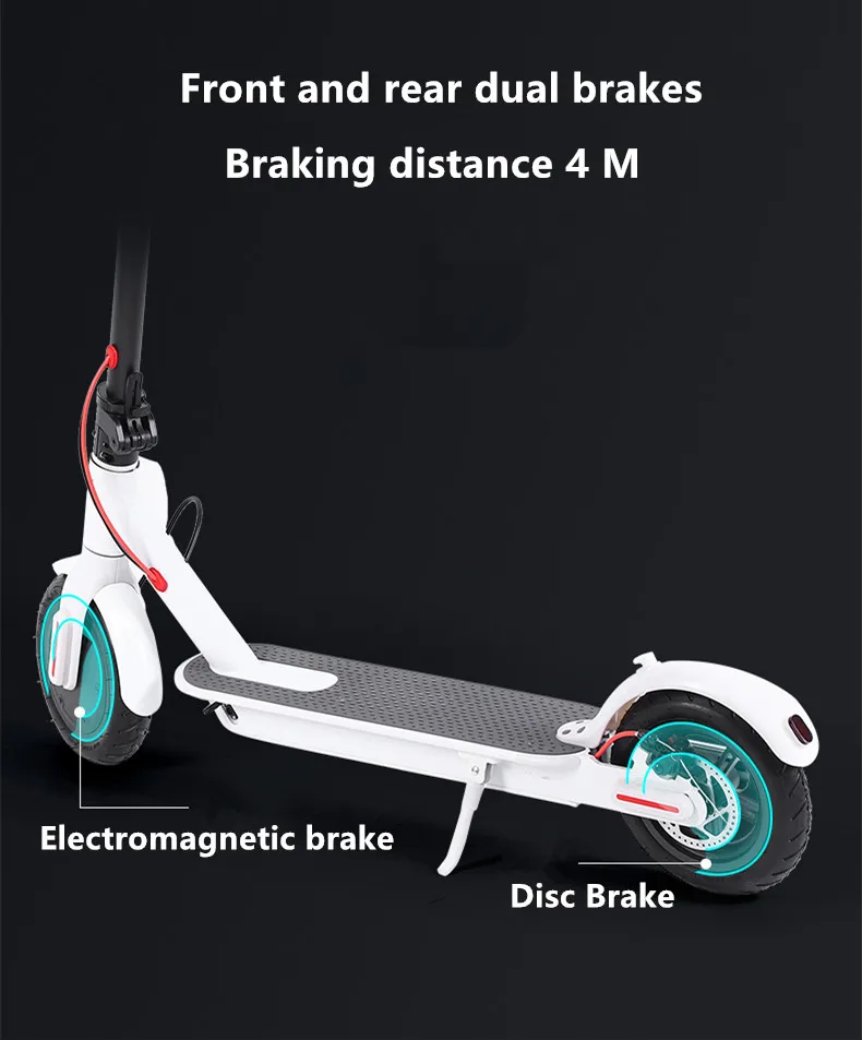 2023 New High Quality 36v 10inch 350w Kick Electronic Escooter Fat