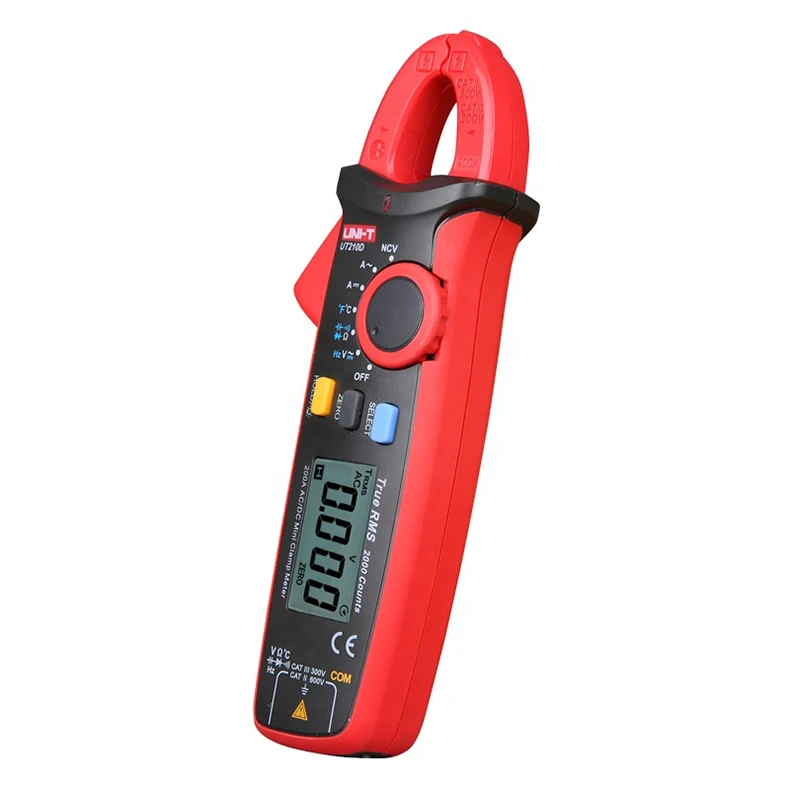 New design Autorange AC DC Voltage Capacitance Temperature Diode NCV True RMS Mini AC Digital Clamp Meter with best price