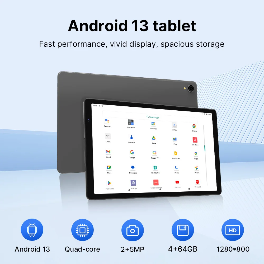 New Android 13 Os Tablette Pc 10.1 Inch Ips Screen 4g Ram 64g Rom 8-core  10 Android Tablets - Buy 4gb Tablet,10 Inch Android Tablets,Phone Call