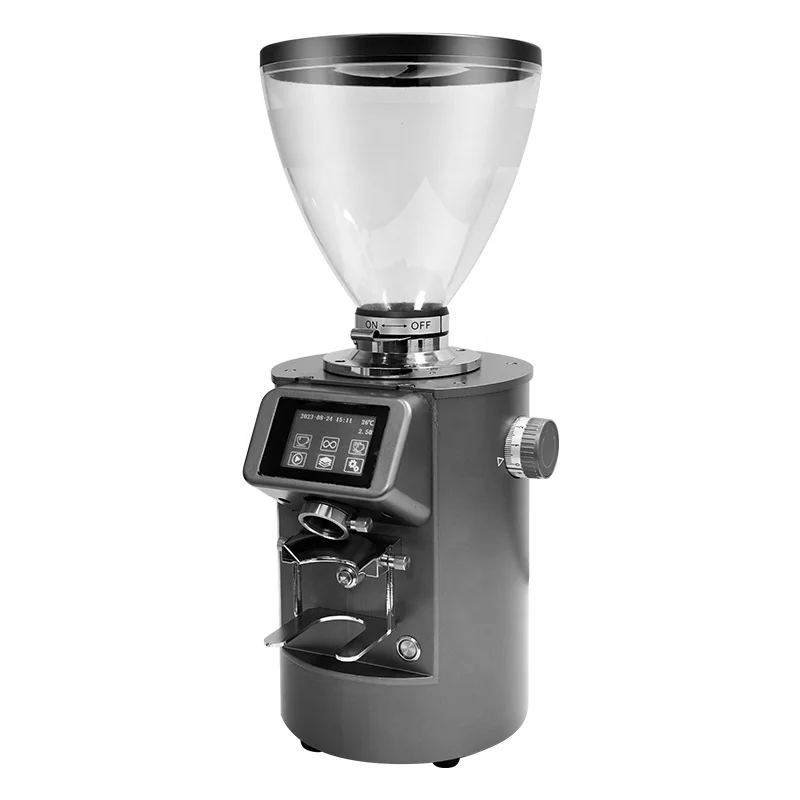 83mm Titanium Flat Burr Electric Coffee Grinder - Ideal for