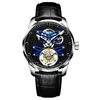 blue dial leather band