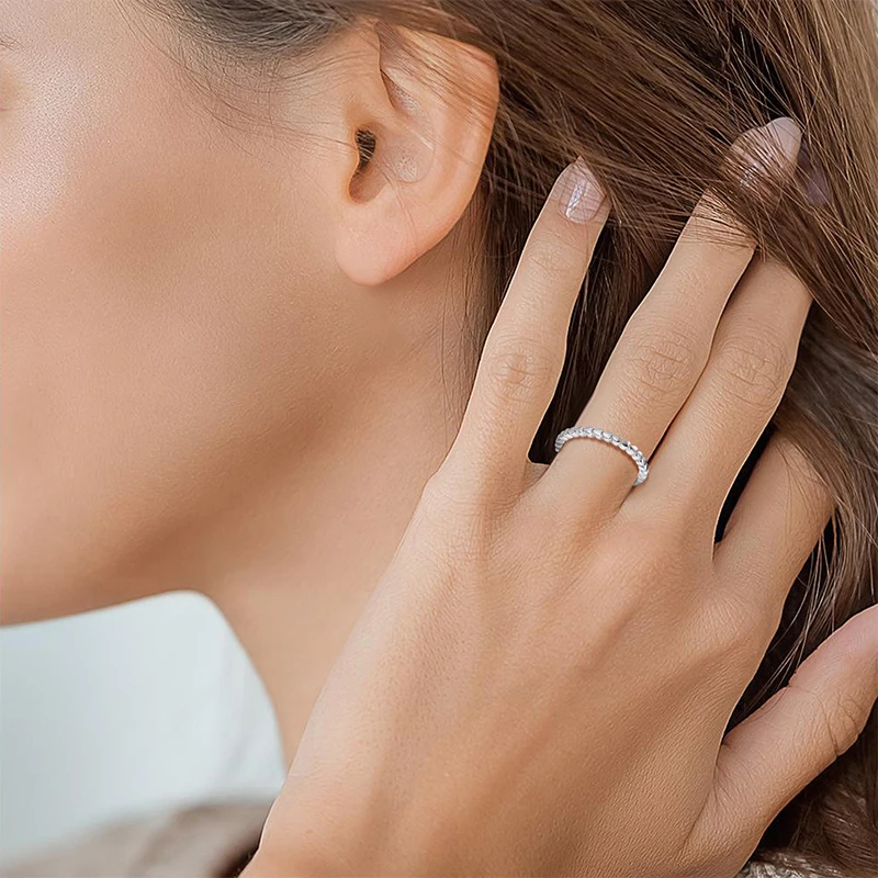 925 Sterling Silver Love Heart Shape Ring for Women Single Finger