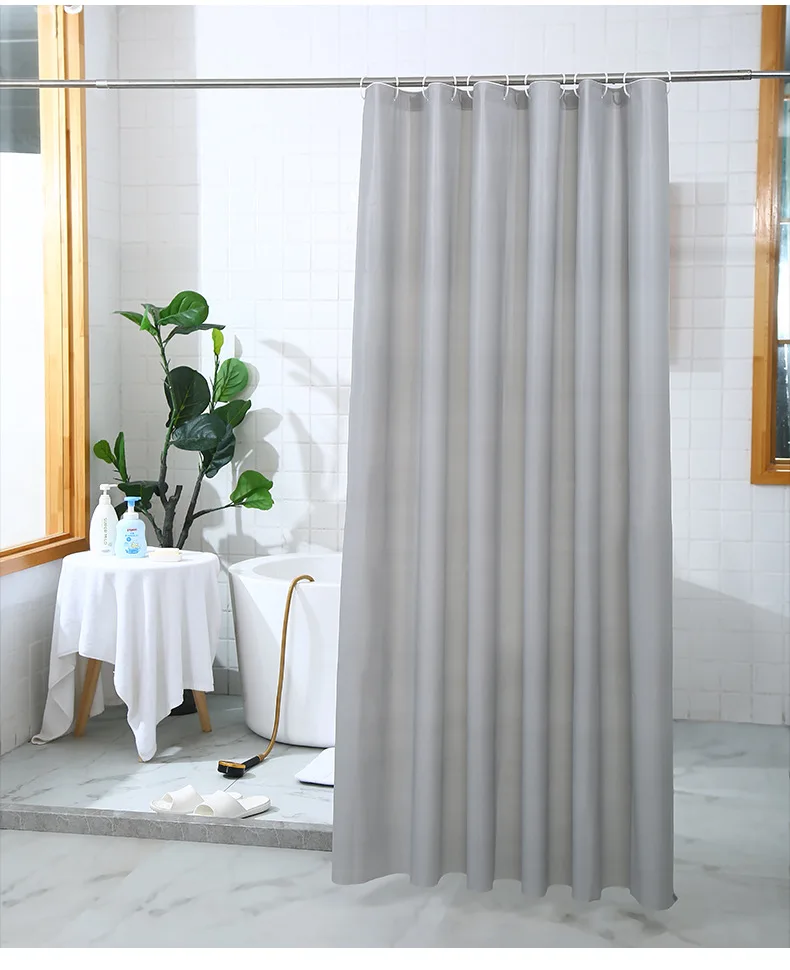 2023 Thickened Waterproof Clear Bathroom Shower Curtain Liner 72 X 72