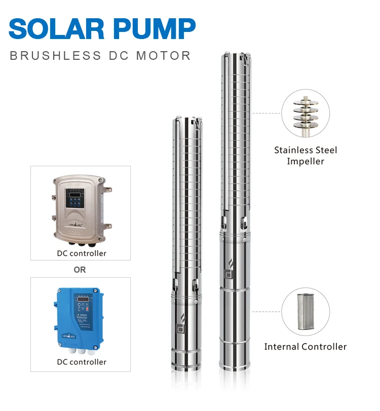 3inch 4m3/h 35m 24v 300w Stainless Steel Solar Panel Water Pump ...