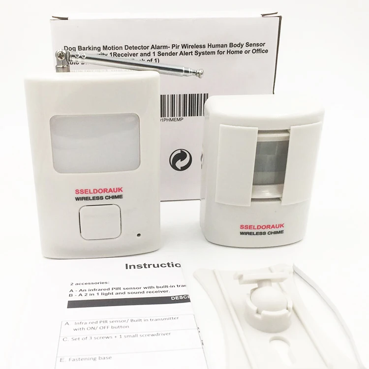 
 Беспроводной датчик движения тела для домашних животных, Электронная сигнализация baoji с pir-датчиком для комнаты, умного дома, квартиры, лай для глухих собак  