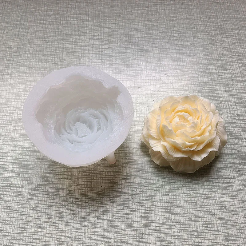 Peony DIY Handmade Silicone Mold for Chocolate Baking Aromatherapy Candle Resin Plaster-Cake Tools manufacture