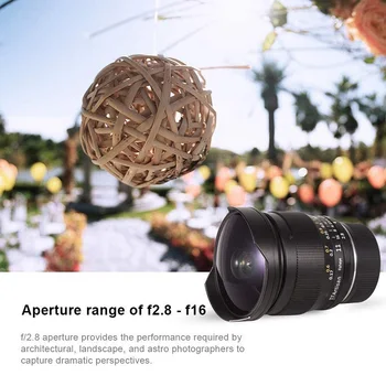 TTArtisan 11mm F2.8 Full Frame Manual Focus Lens Mirrorless Lens for Sony E-Mount Series A7/A7ll(A7M2)/A7lll(A7M3)/A7R/A7Rll detail image