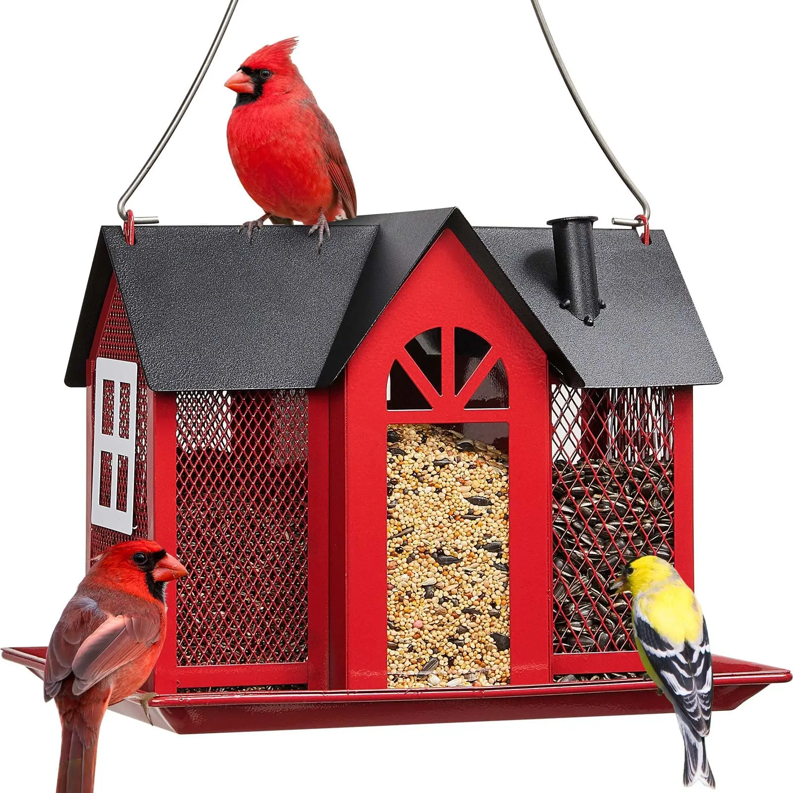 Wholesale Custom Stainless Steel Outdoor Hanging Bird Feeders