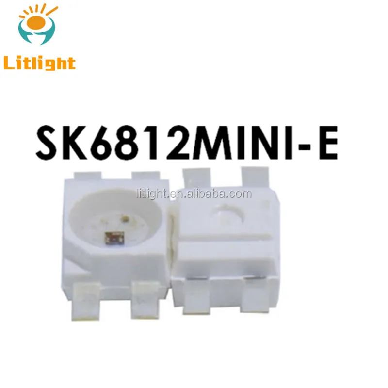 SK6812MINI-E Programmable Light Emitting Diode IC Embedded Dream Color RGB Addressable Reverse Mount LED Chip SMD for Keyboard