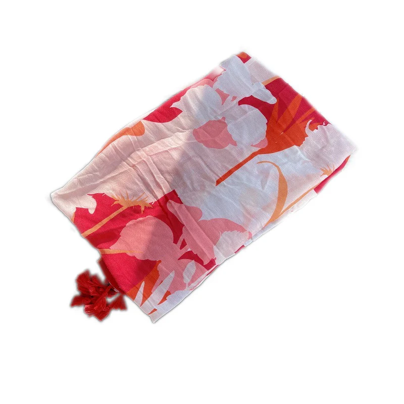 New Arrival Spring Summer Big Size Vocation Scarf Breathable Cotton Headscarf for Women