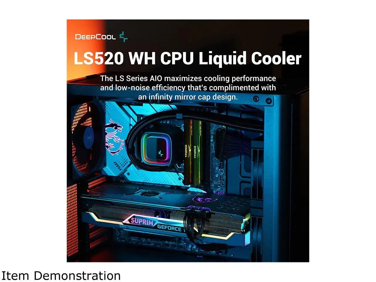 Deepcool Ls520高性能液体中央处理器冷却器240毫米散热器120毫米带自动